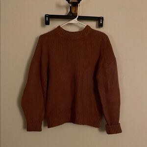 Cozy Dark Pink Knit Sweater